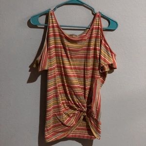 striped off the shoulder